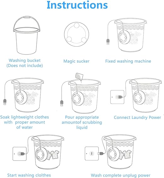 Foldable Mini Washing Machine – Portable Collapsible Washer for Travel, Dorm, Baby Clothes | Random Color