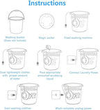Foldable Mini Washing Machine – Portable Collapsible Washer for Travel, Dorm, Baby Clothes | Random Color