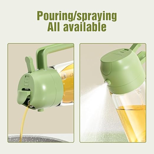 2 in 1 Glass Oil Sprayer and Dispenser