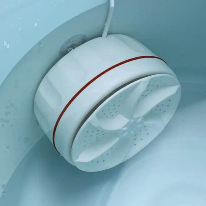 Portable USB Travel Washer | Ultrasonic Rotating Turbine Washing Machine for Socks Underwear Dishes Clothes