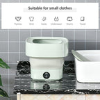 Foldable Mini Washing Machine – Portable Collapsible Washer for Travel, Dorm, Baby Clothes | Random Color