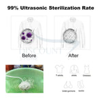 Portable USB Travel Washer | Ultrasonic Rotating Turbine Washing Machine for Socks Underwear Dishes Clothes